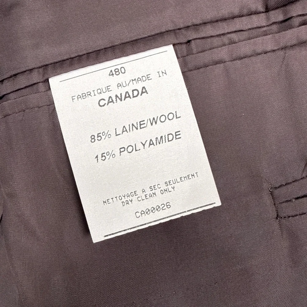 Arnold Brant Sport Coat Men 48 Brown Wool Blend Italian Fabric Blazer Academia